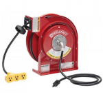 L 4050 163 9 - 16/3 50' Premium Duty Triple Outlet Power Cord Reel